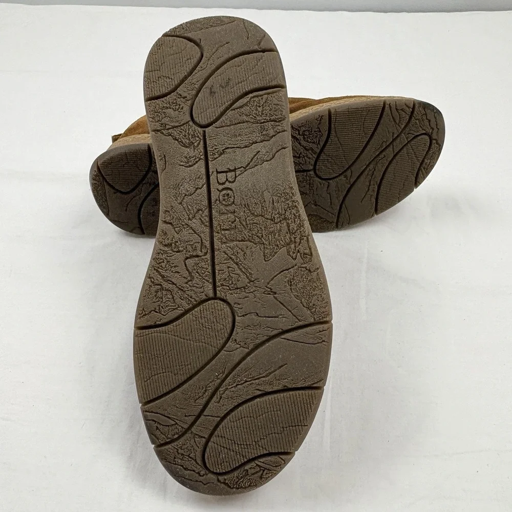 Born 8.5 Bryson Brown Distressed Suede Slip-On Casual Shoes Mens 8.5M EUC